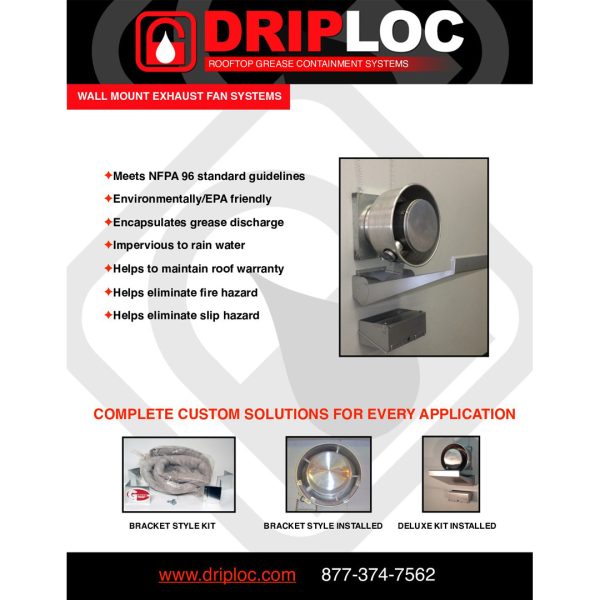 DRIPLOC Deluxe Wall Mount Grease Containment System - Image 5