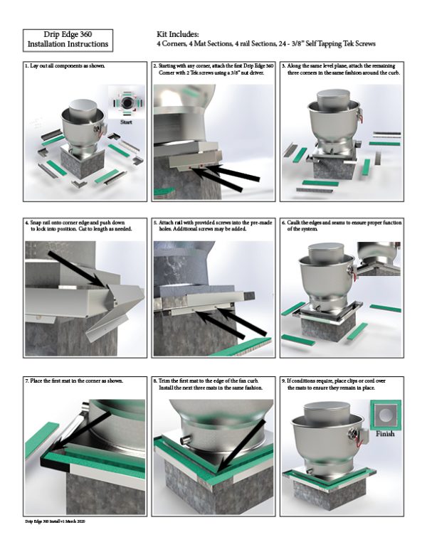 DRIPLOC Drip Edge 360 Grease Containment System Model #1832 - Image 2