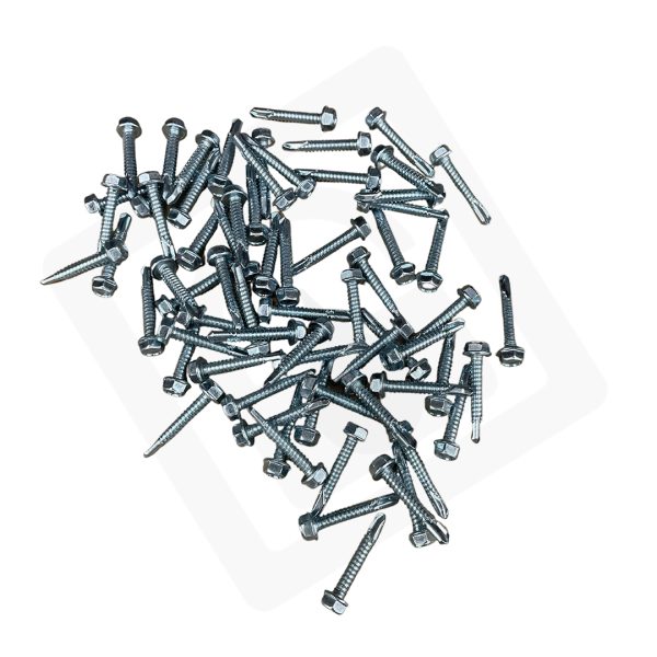 Screws - Self Tapping 3/8"X1.5" (100 Screws Per Box) Includes Magentic Nut Driver - Image 2