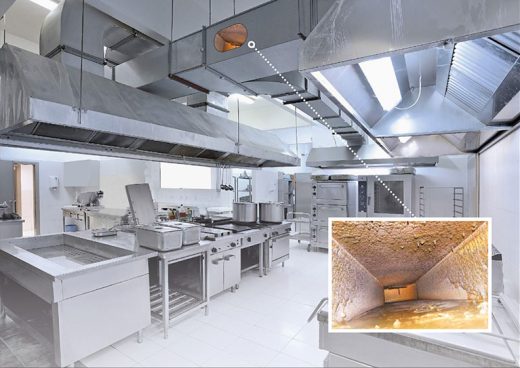 Commercial long run ductwork and kitchen hood cleaning services provided in Wisconsin by Elite Hood Cleaning.