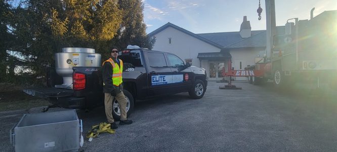 Elite Hood Cleaning Wisconsin on site installation